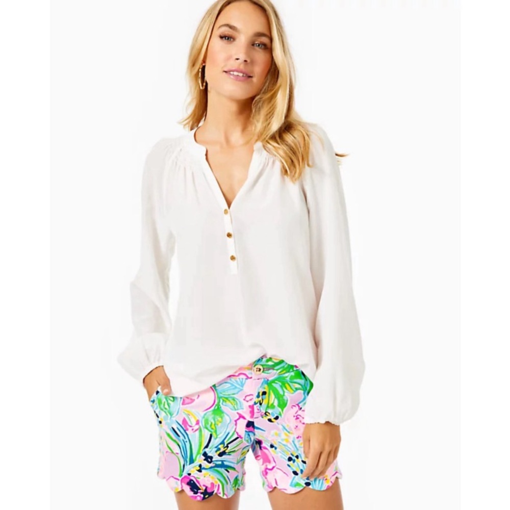 NWOT Lilly Pulitzer Elsa Silk Blouse